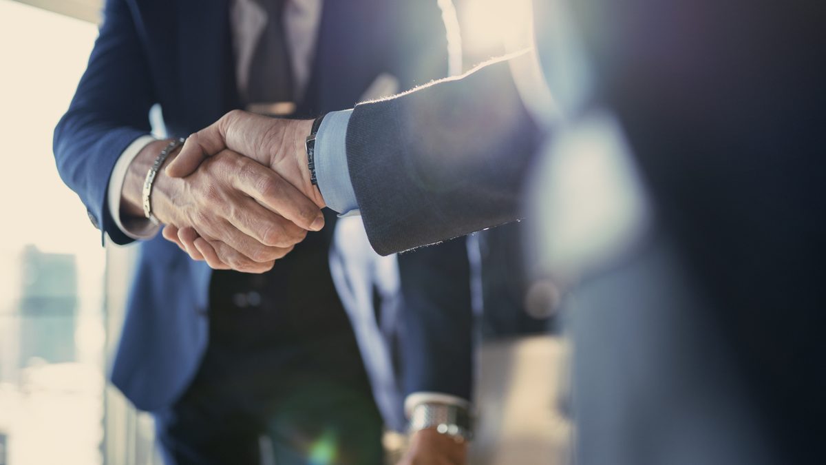 Business handshake